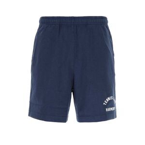Harmony Men Navy Blue Cotton Bermuda Shorts